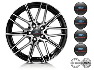 Ford Logo Autocollant Bombé Emblèmes Roues Élégants